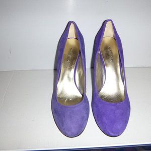 Nine West Purple velvet pumps